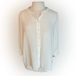 Chico’s Women’s White Sheer Blouse